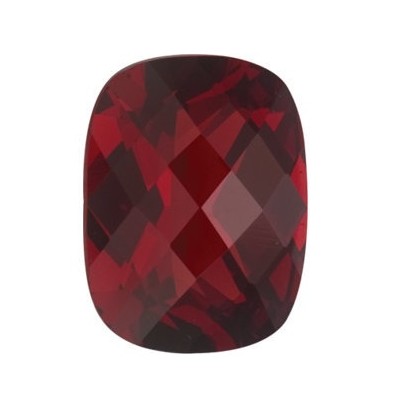 Granát mozambik antický cushion 10 x 8 mm 3,99ct Checkerboard cut GRUCAAS-10