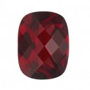 Granát mozambik antický cushion 10 x 8 mm, AA, Checkerboard cut