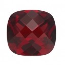 Granát mozambik antický štvorec 10 x 10 mm, AA, Checkerboard cut
