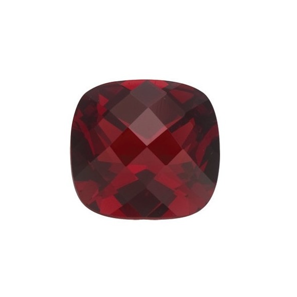 Granát mozambik antický štvorec 12 x 12 mm 10,15ct Checkerboard cut GRVCAAS-12