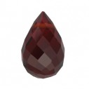 Granát mozambik briolette 6 x 4 mm, AA, Fazetovaný