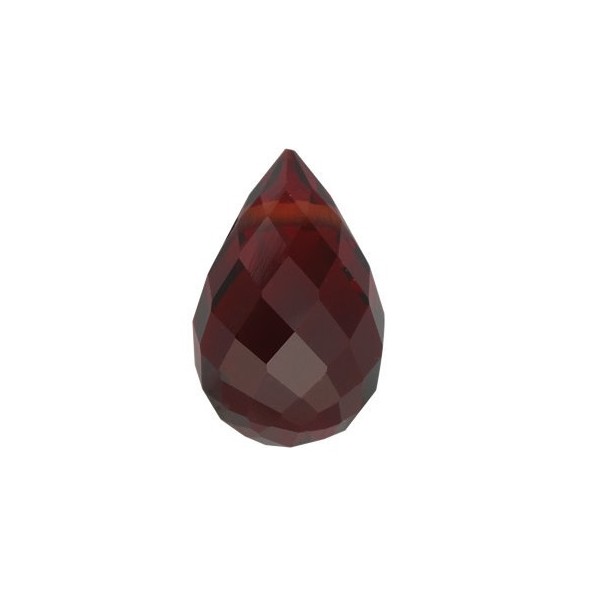 Granát mozambik briolette 8 x 5 mm Fazetovaný GRYFAAS-8