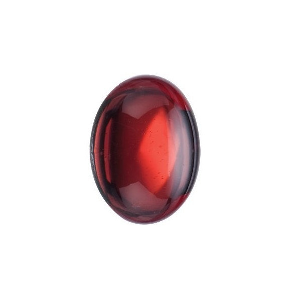 Granát mozambik ovál 6 x 4 mm 0,83ct Kabošon GROKAAS-6