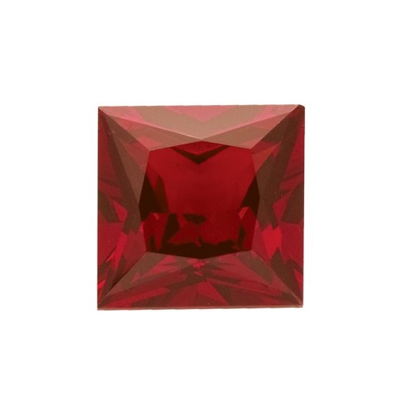 Granát mozambik štvorec 4 x 4 mm 0,45ct Princess cut GRPPAAS-4