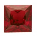 Granát mozambik štvorec 4 x 4 mm, AA, Princess cut