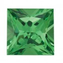 Granát tsavorit štvorec 3 x 3 mm, AA, Princess cut