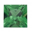 Granát tsavorit štvorec 2 x 2 mm, AAA, Princess cut