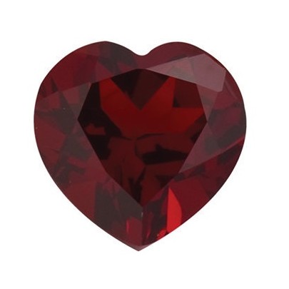 Granát mozambik srdce 5 x 5 mm 0,6ct Fazetovaný GRHFAAS-5
