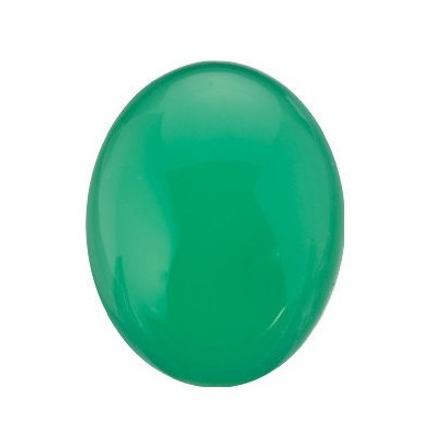 Chryzopras ovál 7 x 5 mm 0,75ct Kabošon CZOKSGR-7