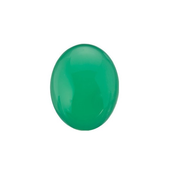 Chryzopras ovál 12 x 10 mm 3,93ct Kabošon CZOKSGR-12