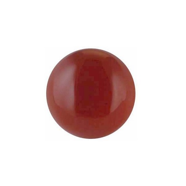 Karneol okrúhly 3 mm 0,22ct Kabošon KARKSOR-3