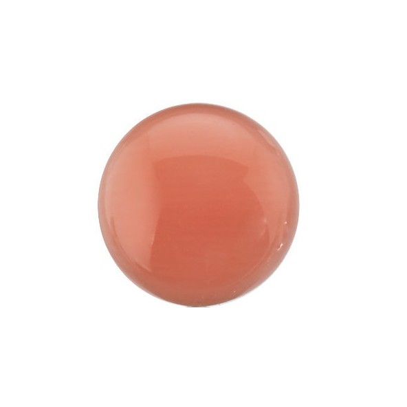 Korál ružový okrúhly 2,86 2,65ct Kabošon KORKSRO-10