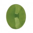 Nefrit ovál 12 x 10 mm, Standard, Kabošon