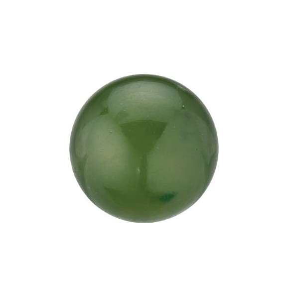 Nefrit okrúhly 10 mm 5,03ct Kabošon NFRKSOL-10