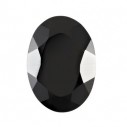 Ónyx ovál 8 x 6 mm, Standard, Fazetovaný