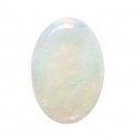 Opál biely ovál 4 x 3 mm, A, Kabošon