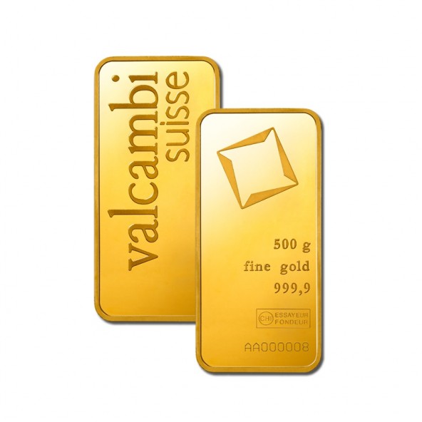 70031 Investičná zlatá tehla  500 g Valcambi (1)