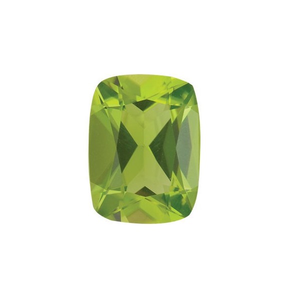 Peridot antický cushion 8 x 6 mm 1,52ct Fazetovaný PEUFAAPE-8