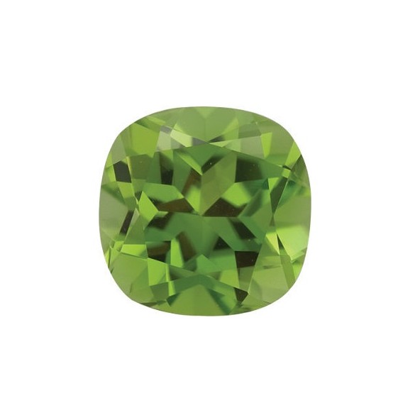 Peridot antický štvorec 6 x 6 mm 1,053ct Fazetovaný PEVFAAPE-6