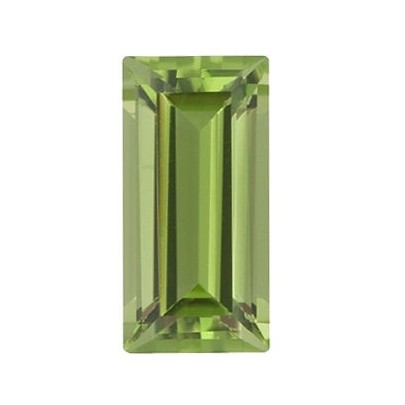 Peridot arizona rovná bageta 5 x 2,5 mm 0,29ct Fazetovaný PEBFAAGR-5-2