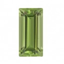 Peridot rovná bageta 4 x 2 mm, AA, Fazetovaný