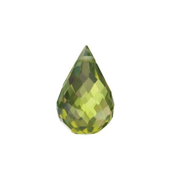 Peridot briolette 6 x 4 mm 0,85ct Side-Drilled PEYFAAPE-6