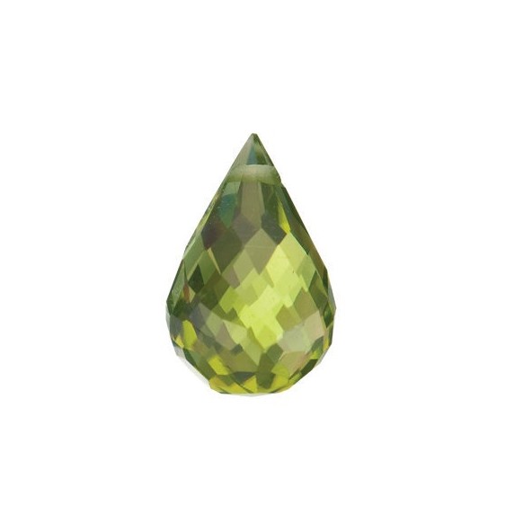 Peridot briolette 8 x 5 mm 1,43ct Side-Drilled PEYFAAPE-8