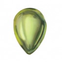 Peridot slza 6 x 4 mm, AA, Kabošon