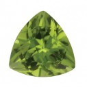 Peridot trillion 4 x 4 mm, AA, Fazetovaný