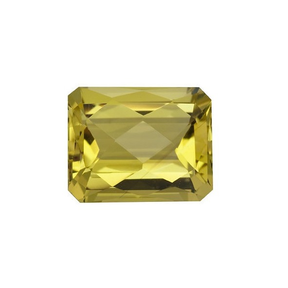 Quartz lemon emerald 9 x 7 mm Checkerboard cut KRECAAYL-9