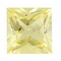 Quartz lemon štvorec 8 x 8 mm, AA, Princess cut