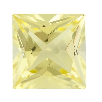 Quartz lemon štvorec 9 x 9 mm 3,4ct Princess cut KRPPAAYL-9