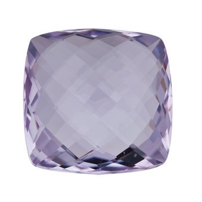 Quartz Rose de France antický štvorec 16 x 16 mm 15,75ct Double-sided Checkerboard cut KRVOAAPU-16