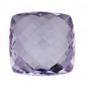 Quartz Rose de France antický štvorec 16 x 16 mm, AA, Double-sided Checkerboard cut