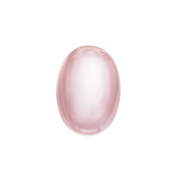 Quartz rose-ruženín ovál 14 x 10 mm 6,15ct Kabošon KROKSRO-14