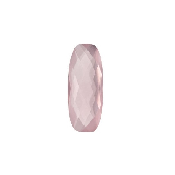 Quartz rose-ruženín antický cushion 30 x 10 mm 18,85ct Double-sided Checkerboard cut KRUOAARO-30