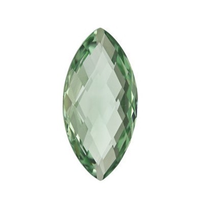 Quartz zelený markíz 28 x 14 mm 22,6ct Double-sided Checkerboard cut KRMOAAGR-28