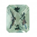Quartz zelený emerald 9 x 7 mm, A, Checkerboard cut