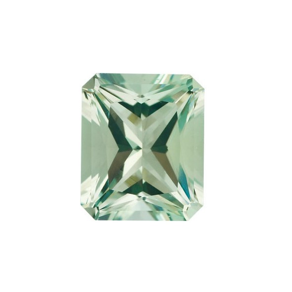Quartz  zelený emerald 9 x 7 mm 1,94ct Radiant-Cut KRERAGR-9 Quartz  zelený emerald 9 x 7 mm 1,94ct Radiant-Cut KRERAGR-9