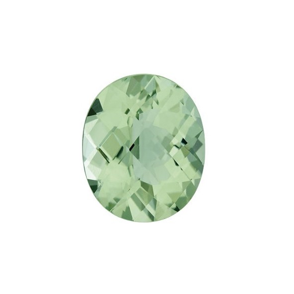 Quartz zelený ovál 12 x 10 mm 4ct Checkerboard cut KROCAGR-12 Quartz zelený ovál 12 x 10 mm 4ct Checkerboard cut KROCAGR-12