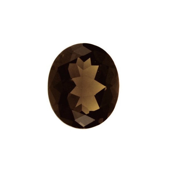Quartz smoky-záhneda ovál 10 x 8 mm 2,52ct Fazetovaný KROFAABR-10 Quartz smoky-záhneda ovál 10 x 8 mm 2,52ct Fazetovaný KROFAABR-10