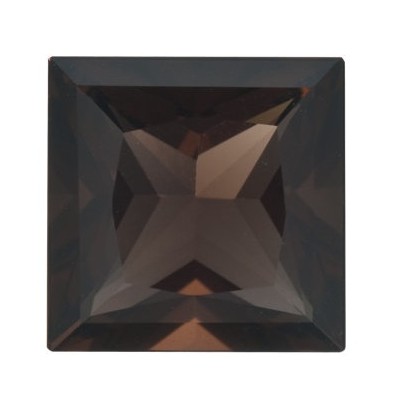 Quartz smoky-záhneda štvorec 8 x 8 mm 2,09ct Princess cut KRPPAABR-8