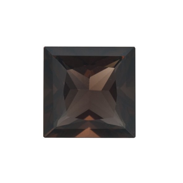 Quartz smoky-záhneda štvorec 8 x 8 mm 2,09ct Princess cut KRPPAABR-8