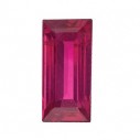 Rubín rovná bageta 3,75 x 2 mm, A, Fazetovaný