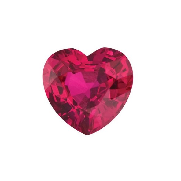 Rubín srdce 3 x 3 mm 0,14ct Fazetovaný RBHFARB-3