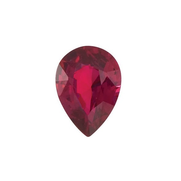 Rubín slza 4 x 3 mm 0,2ct Fazetovaný RBXFAARB-4