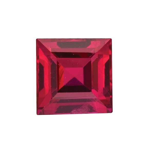 Rubín štvorec 2 x 2 mm 0,061ct Step-cut RBPSARB-2