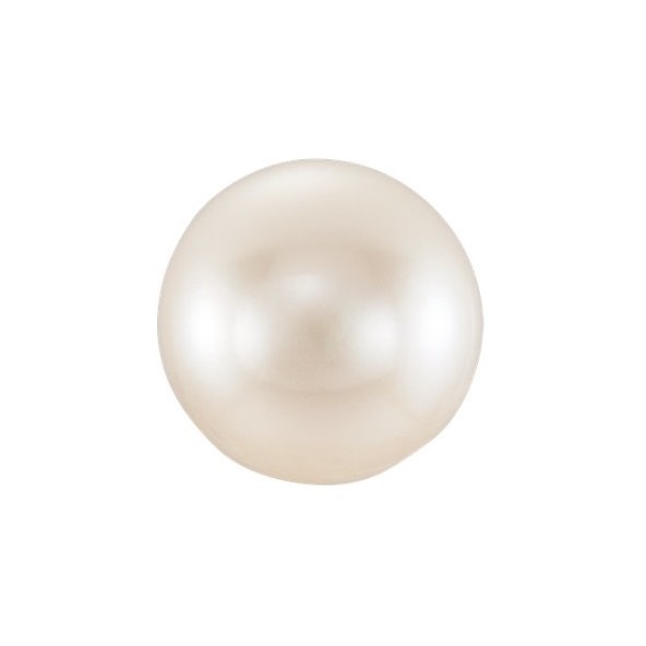 Sladkovodná perla okrúhla 4 x 4,5 mm Half-drilled RPR2AW-4