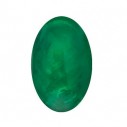 Smaragd ovál 5 x 3 mm, AA, Kabošon