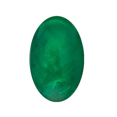 Smaragd ovál 6 x 4 mm 0,5ct Kabošon SGOKAAGR-6